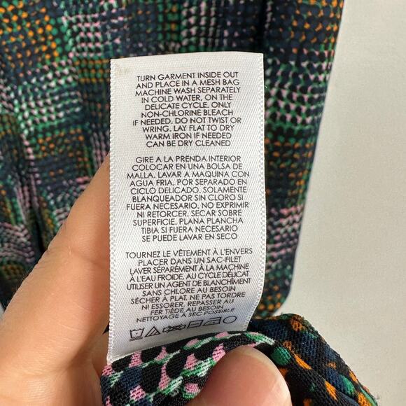 CAbi Elaine Puff Sleeve Dark Green A-Line Dress - Picture 8 of 11